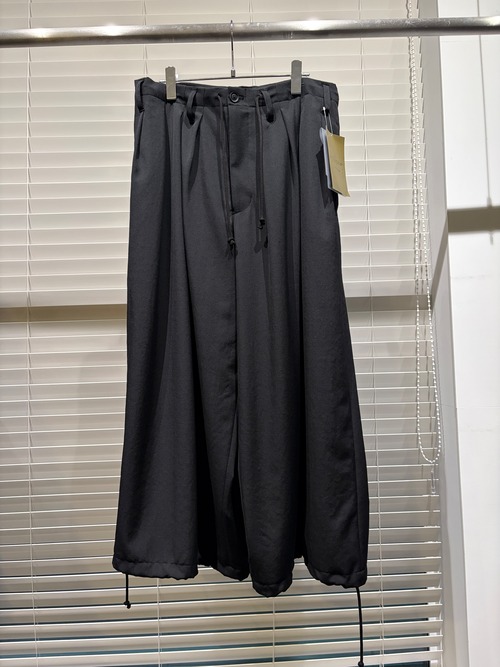 WOOL GABARDINE STANDAED BALLON PANTS