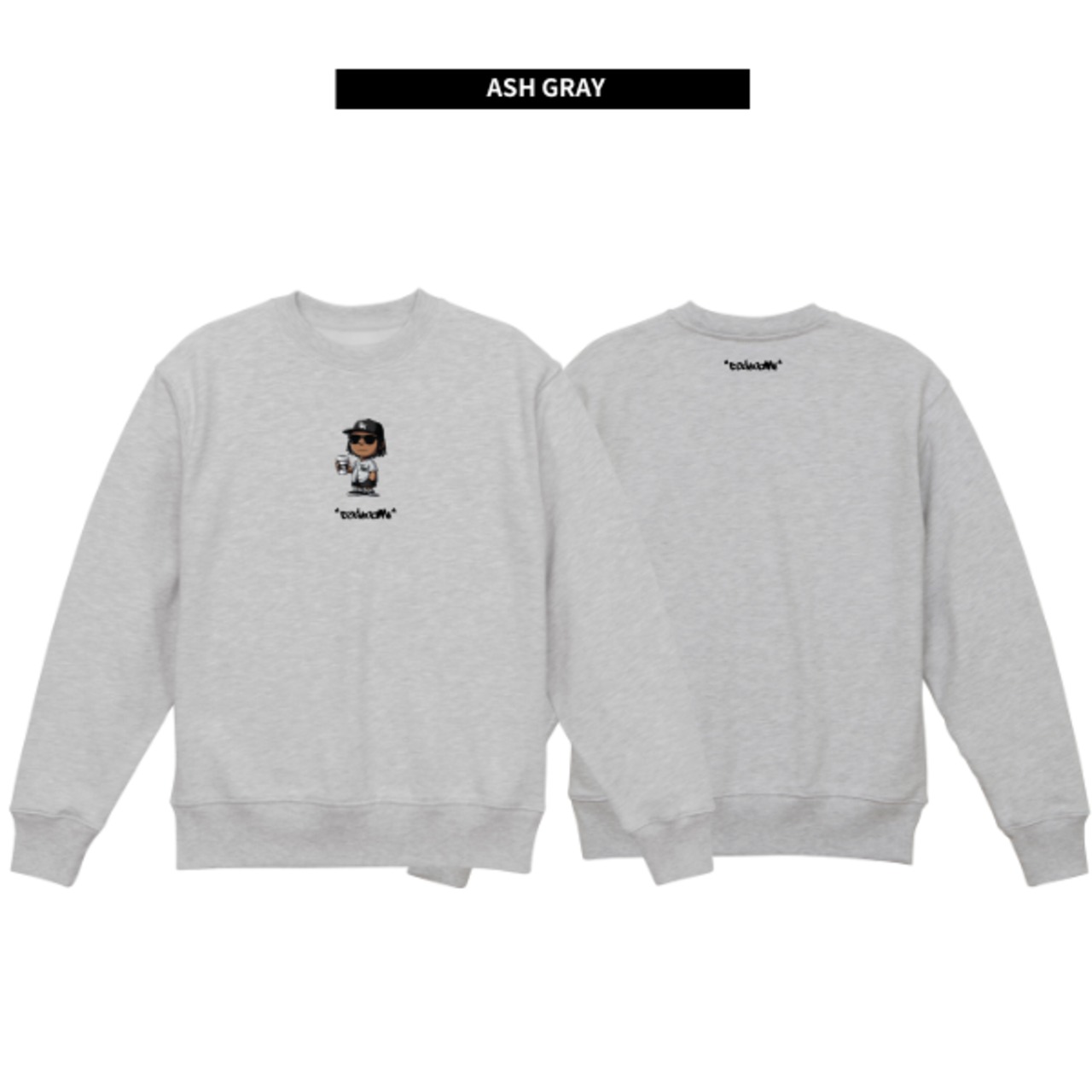 CODENAME "Dreadlocks" Print Crew #A (Black/Ash Gray) - 5