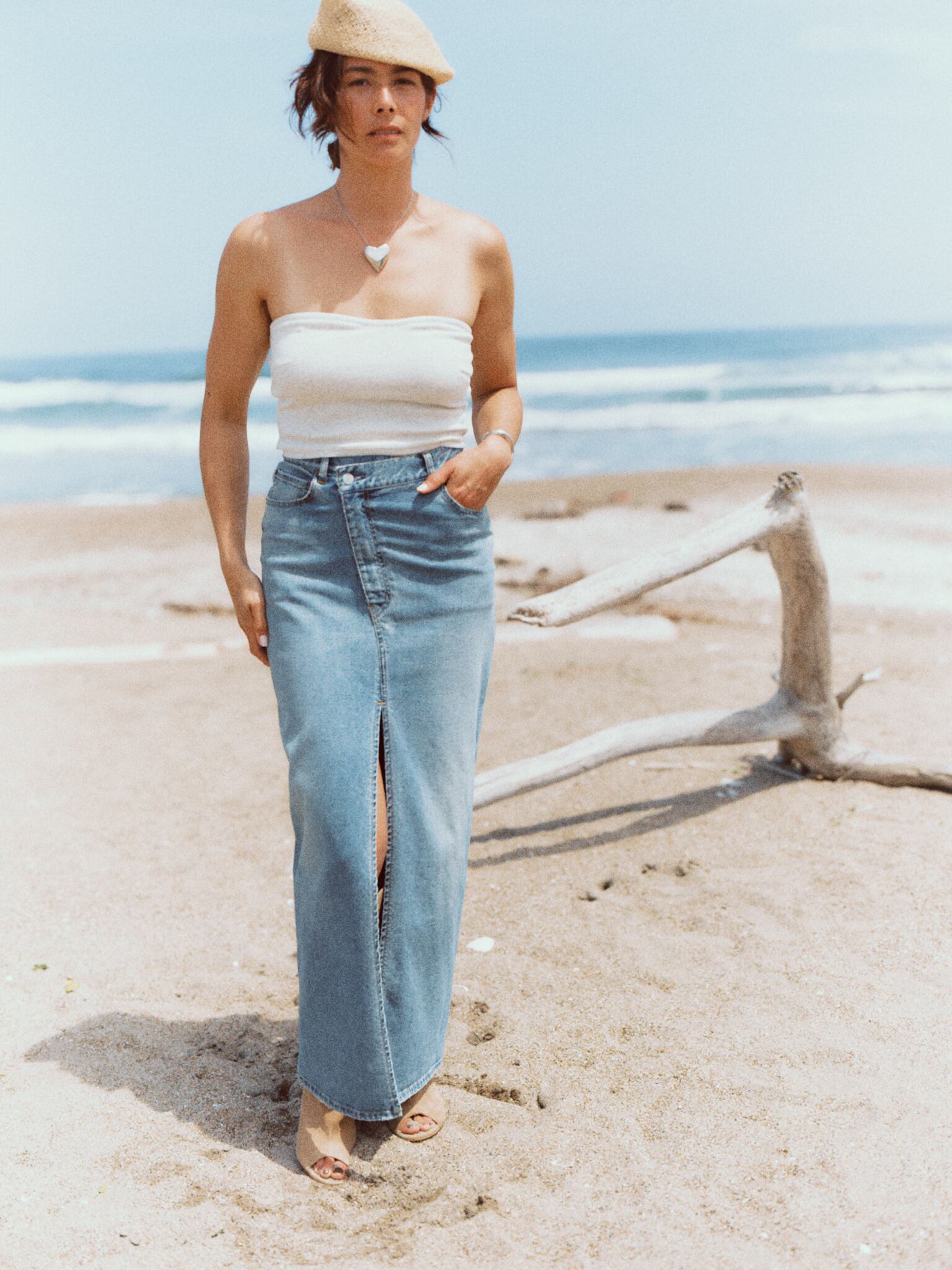 THE NEWHOUSE COOPER TUBE TOP XS オートミール