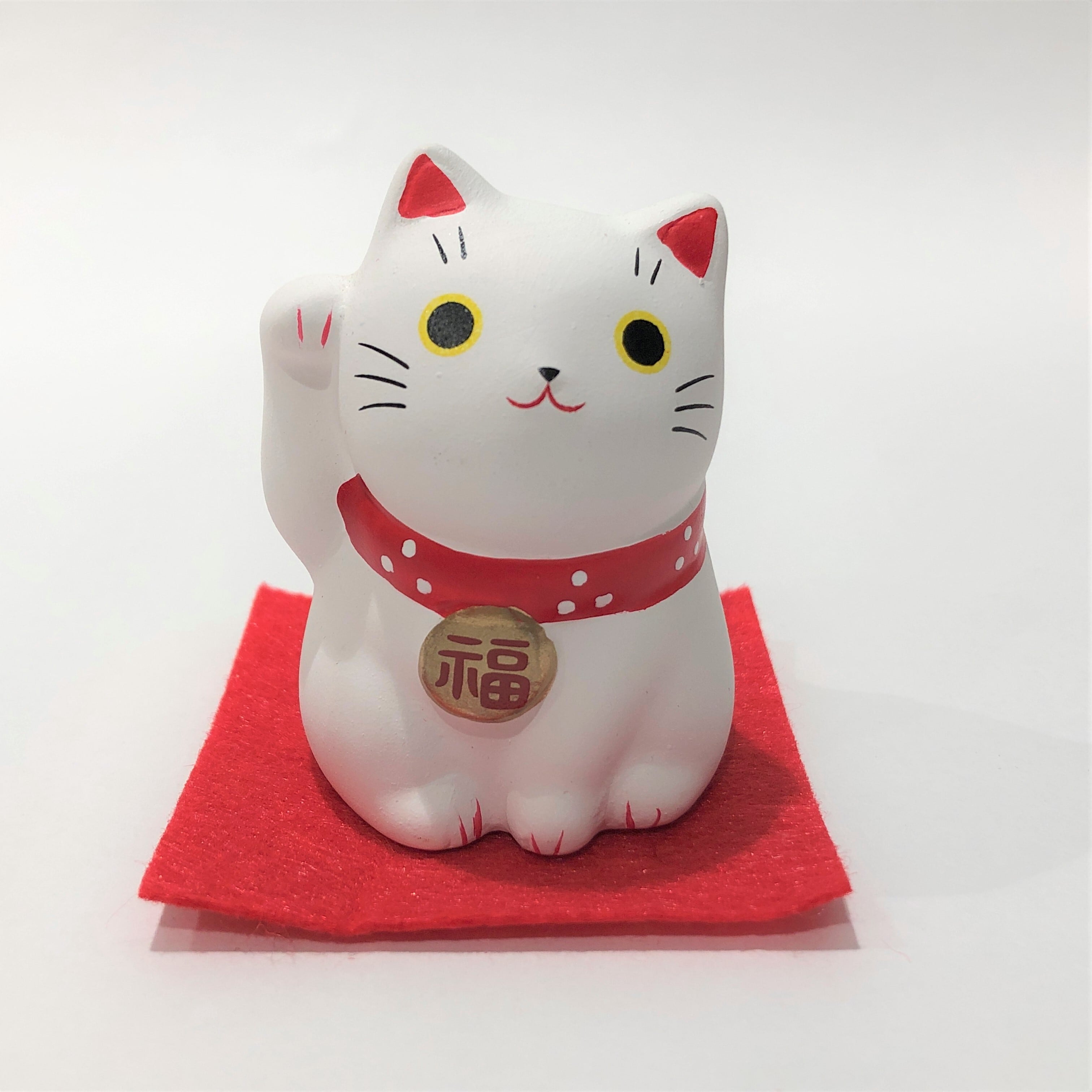 錦彩福おいで招き猫 銀猫 満願成就 | 神田明神文化交流館 EDOCCO SHOP IKIIKI