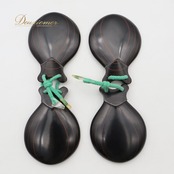 フラメンコ 小物 CASTANUELAS DEL SUR パリージョ カスタネット ブラック系 フィブラ ベテアダ ドブレ カーハ 楽器 ペア 両手 模様 ケース セット 黒 赤 茶 白 練習 ステージ イベント 艶 光沢 レッド系 ブラウン系 ホワイト系