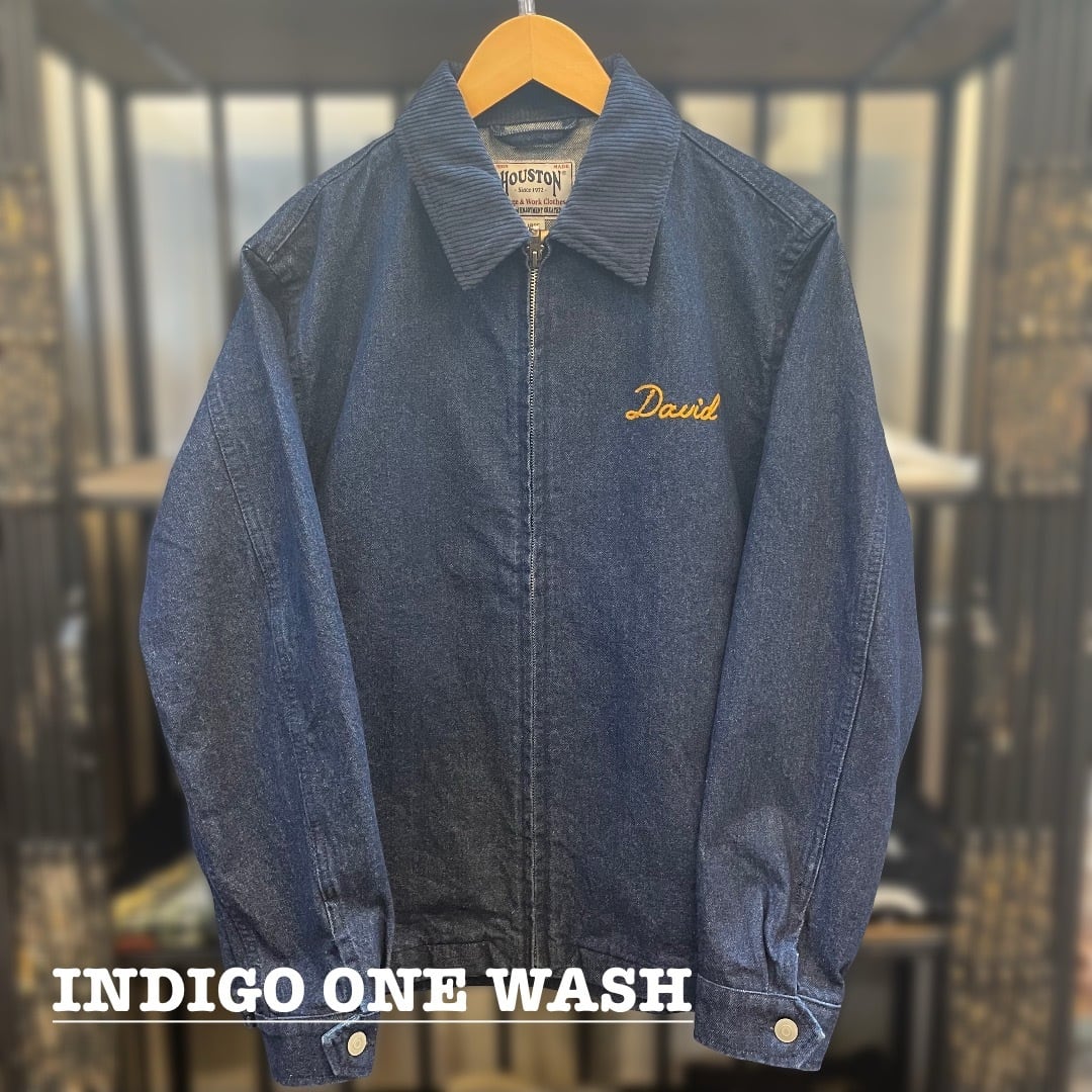 HOUSTON/ヒューストン 51563 DENIM HARRINGTON JACKET / デニム