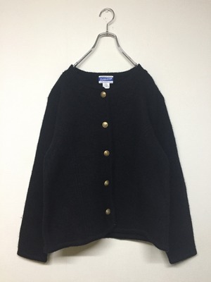 PENDLETON デザインカーディガン フラワーモチーフ刺繍 飾りボタン