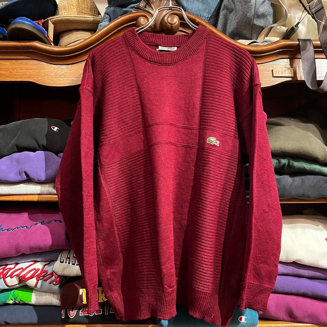 1980's CHEMISE LACOSTE sweater FRANCE製 D1199