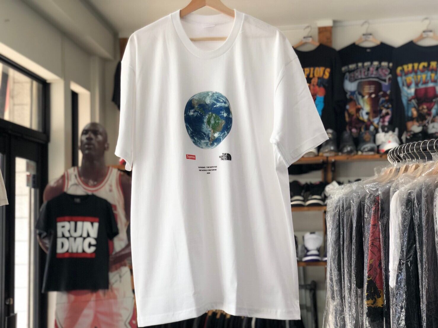 Supreme 20SS × THE NORTH FACE ONE WORLD TEE WHITE XL 87.5JG7468