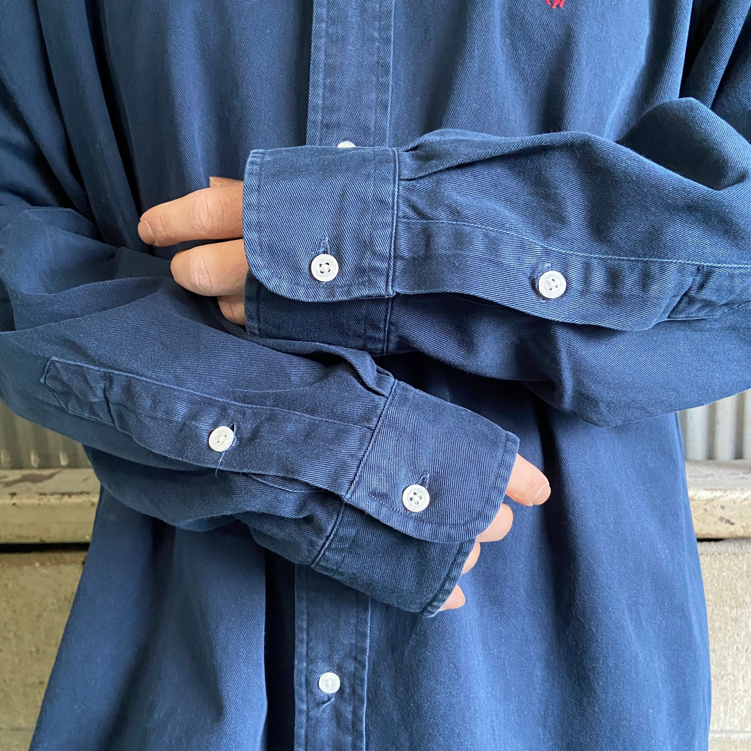 Ralph Lauren ラルフローレン BLAKE 長袖 ボタンダウンシャツ メンズXL 