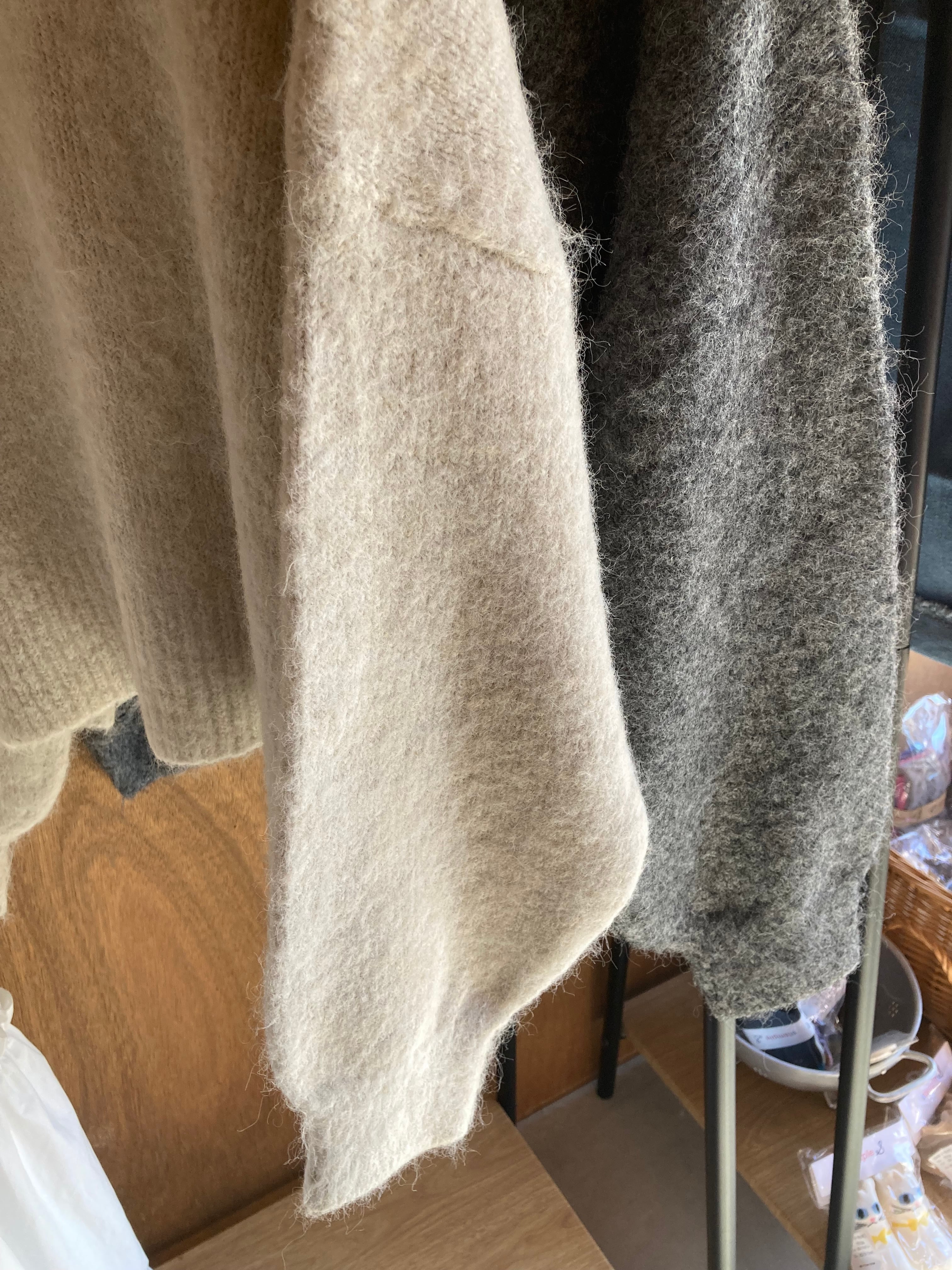 ミックスヤーン2wayニット