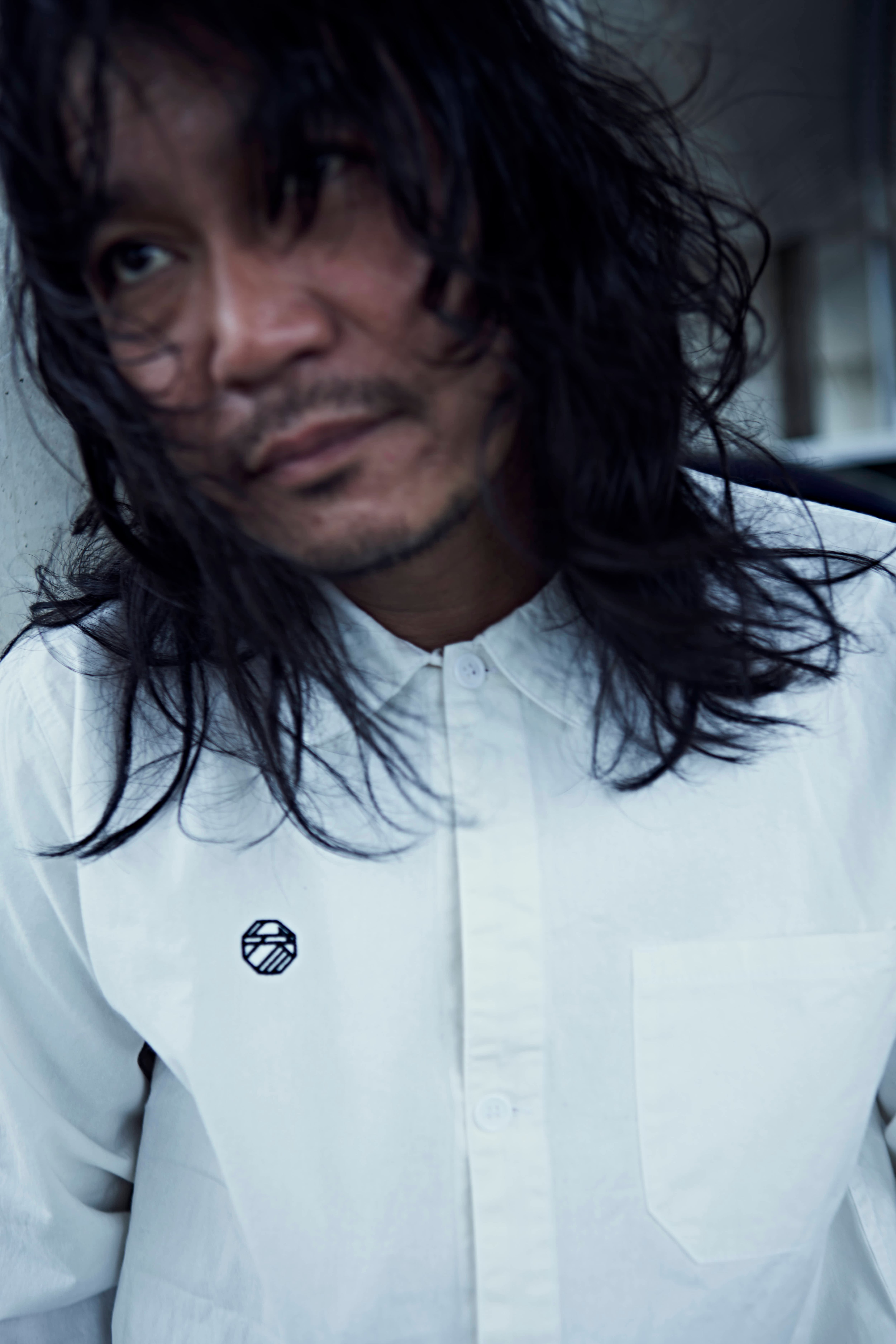 Grandpa shirt white / グランパシャツ ホワイト【SANGOU】 | SANGOU
