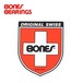Bones ボーンズ Bearings Swiss Shield MD ステッカー 8.2cmx10cm スケートボード スケボー シール