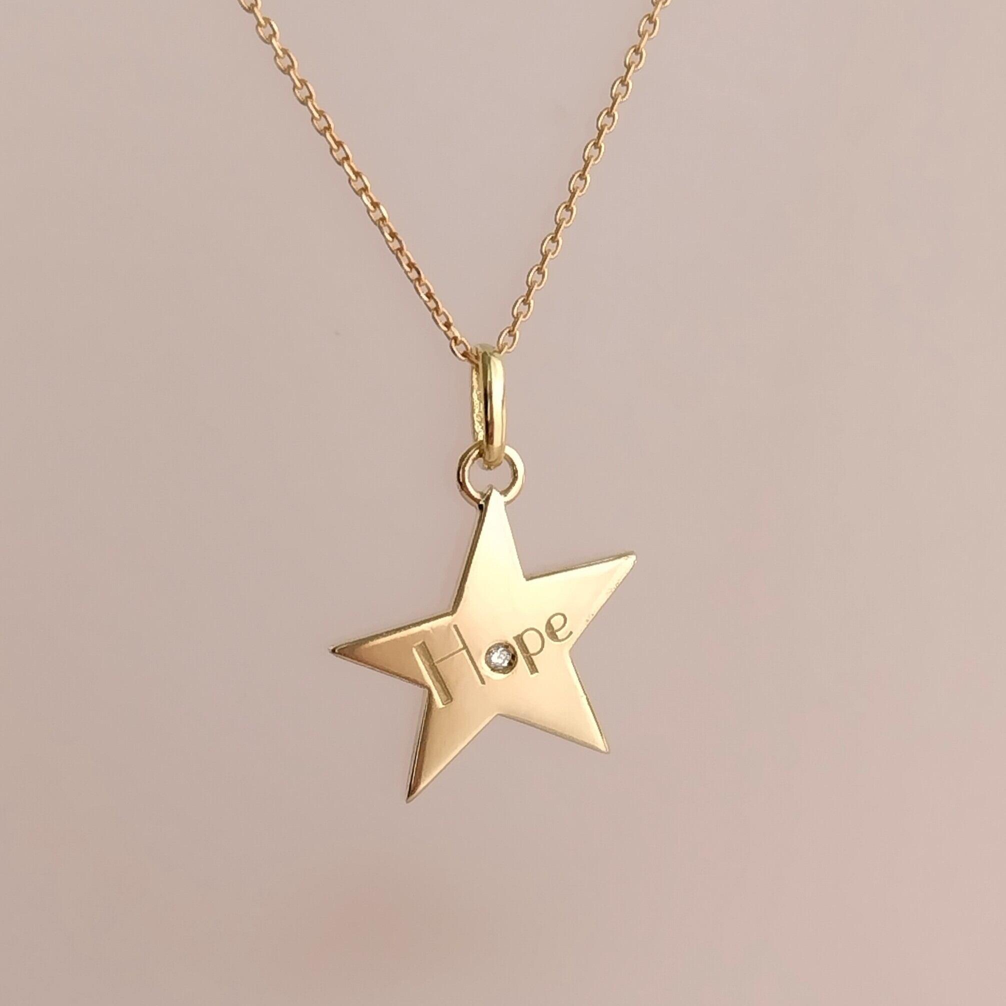 【Comet】 K18 Hope star 星ペンダントトップ 1点もの