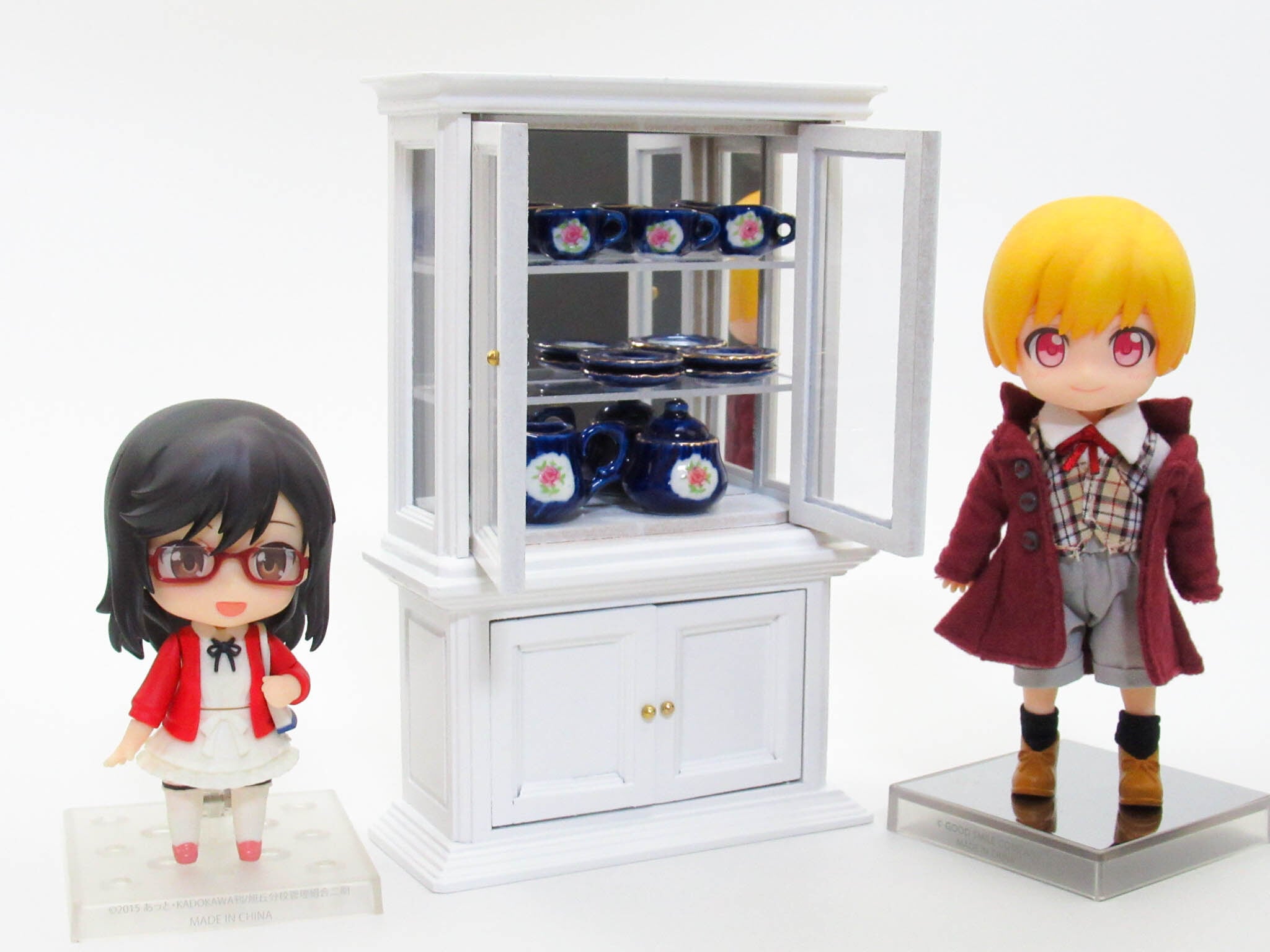 ミニチュア ショーケース（白）【ミニチュア家具・ドールハウス