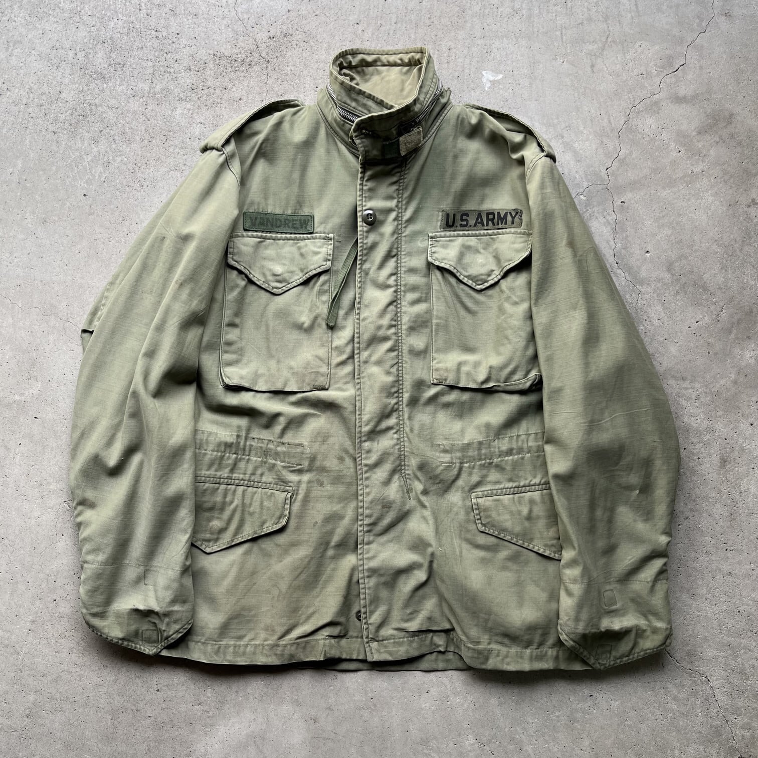 68年納品 60年代 U.S.ARMY 米軍実品 M-65 ミリタリー フィールド