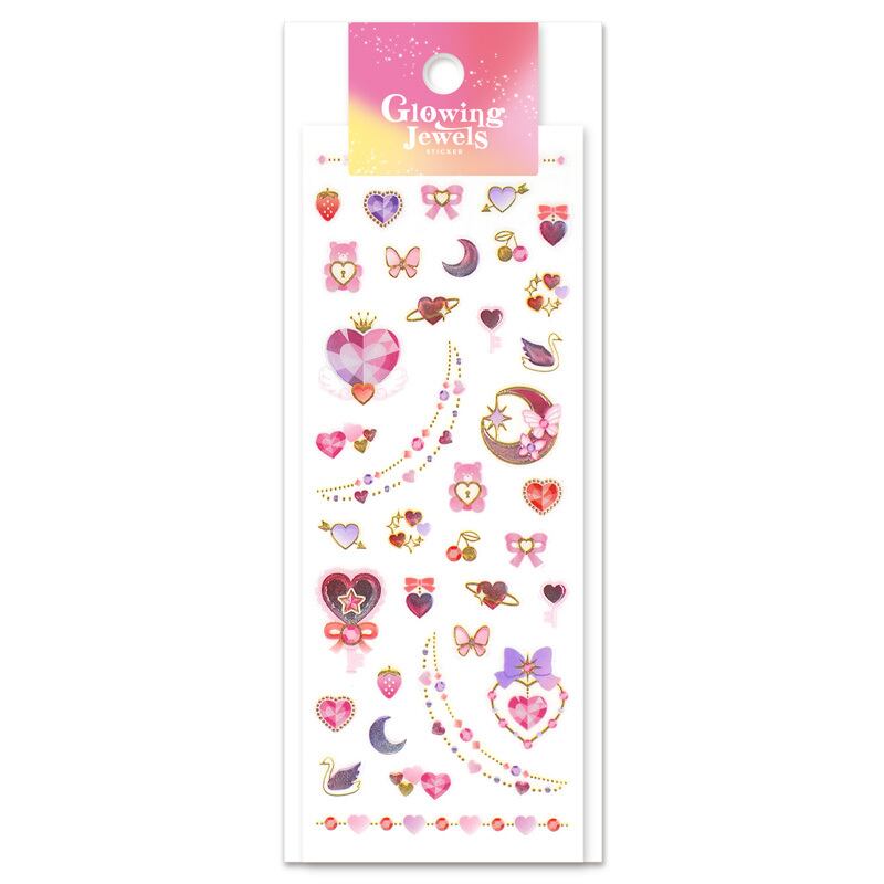 グローイングジュエルズステッカー 82710 lovely | てんくーどう