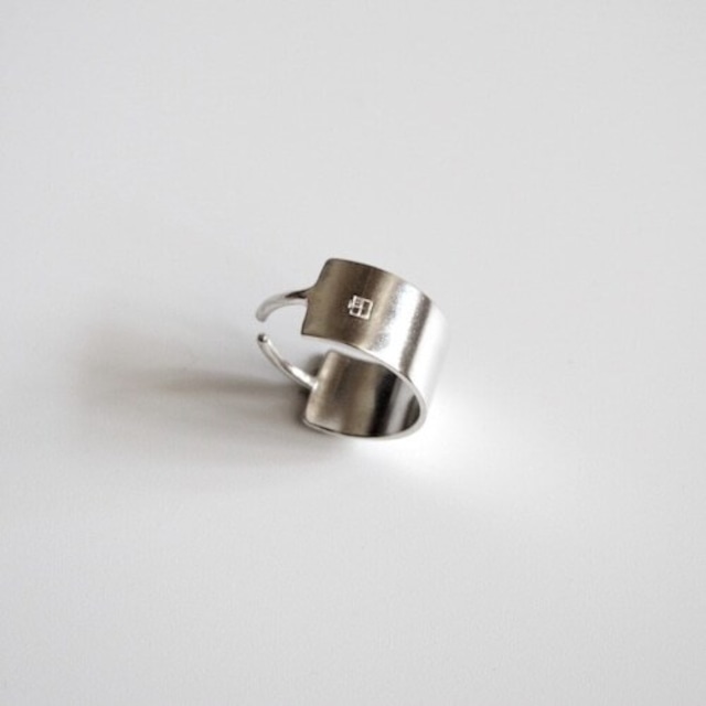 Tema’ Baco - Logo “CO10” ：Silver｜2WAY（Ear Cuff / Ring）／ボリュームロゴ（SV925）