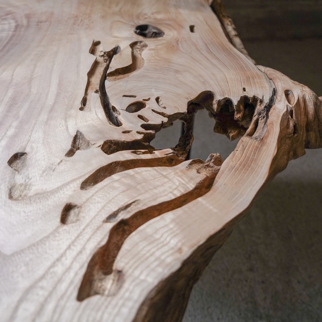 桐のローテーブル②