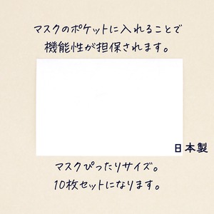 【ぴったりサイズ】マスク用不織布10枚セット