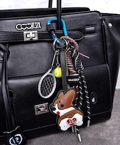 コーギー×テニスBAGチャーム (BROWN) CQ-46534H