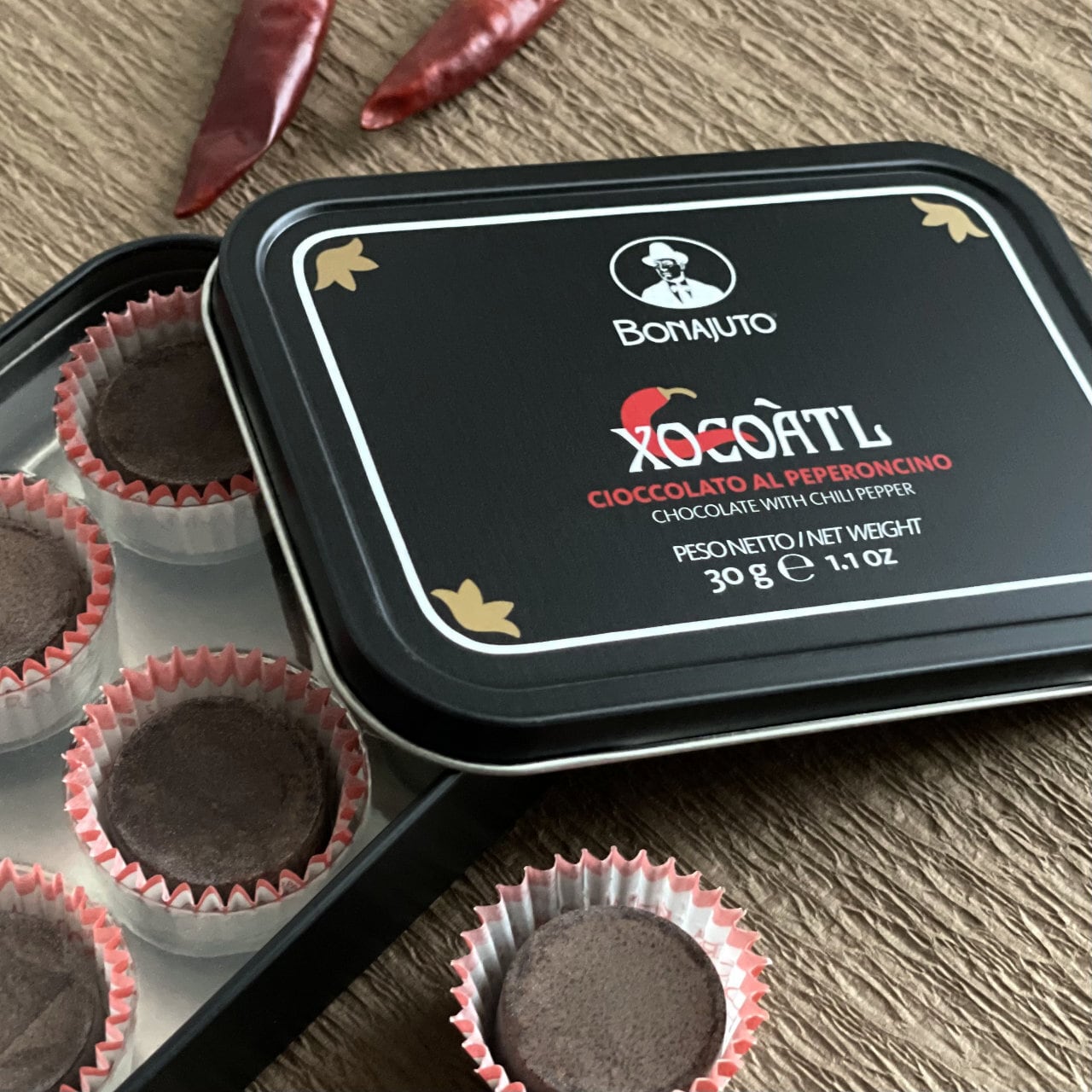 6粒/ ショコアトル Xocoatl 古代チョコレート トウガラシ入り