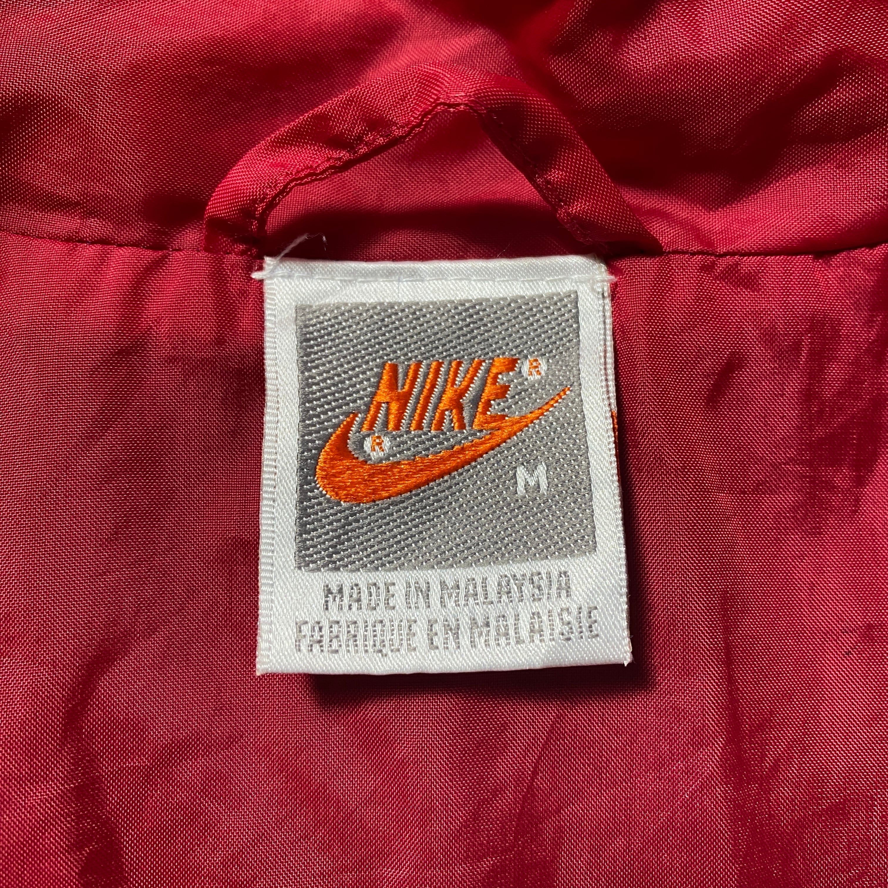 90's NIKE ナイキ スウォッシュ 刺繍ワンポイント クレイジーパターン