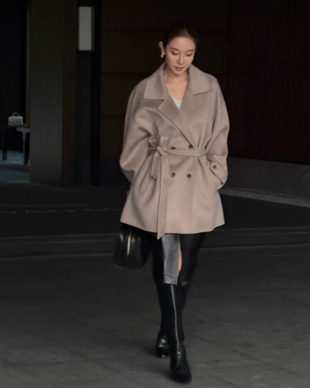 ダブルボタンウールトレンチコート A25271