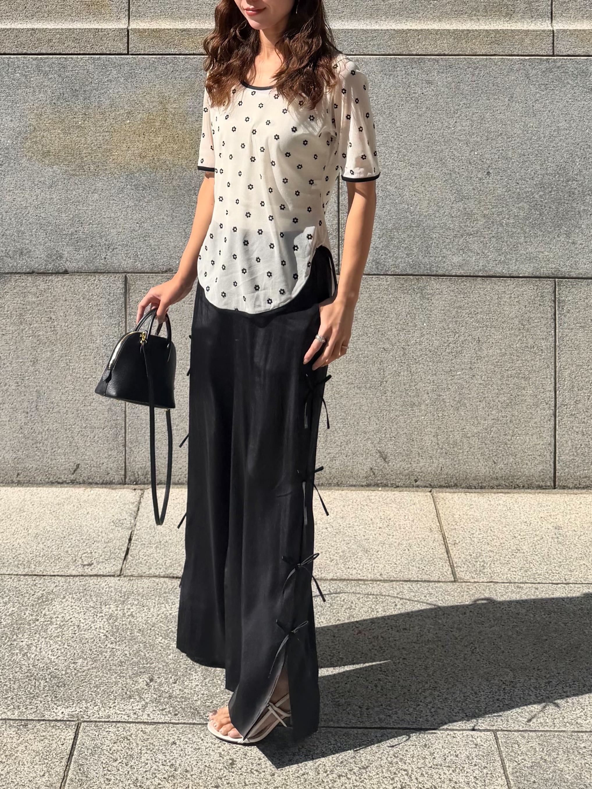 ribbon pants / black | HYEON