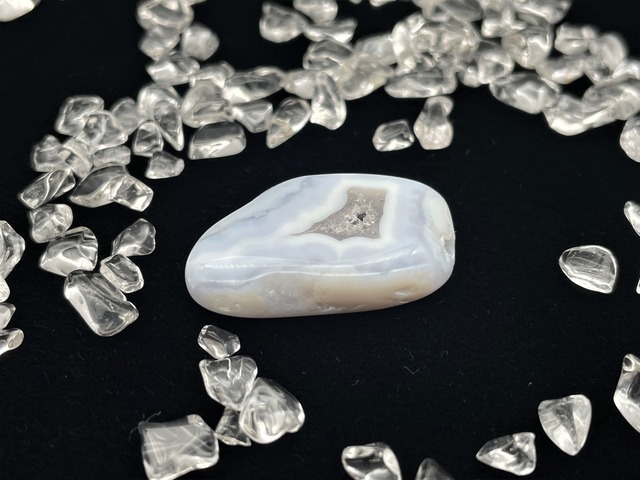 ハンドメイド素材（ブルーレースアゲート）