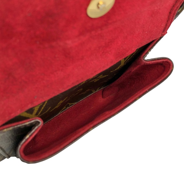 LOUIS VUITTON ルイヴィトン モノグラム ショルダーバッグ ブラウン PVC レザー ヴィバシテPM M51165 vintage ヴィンテージ オールド h8pdry