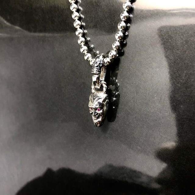 SATAN BALL with RUBY PENDANT / サタンボールペンダント・ルビーアイズ