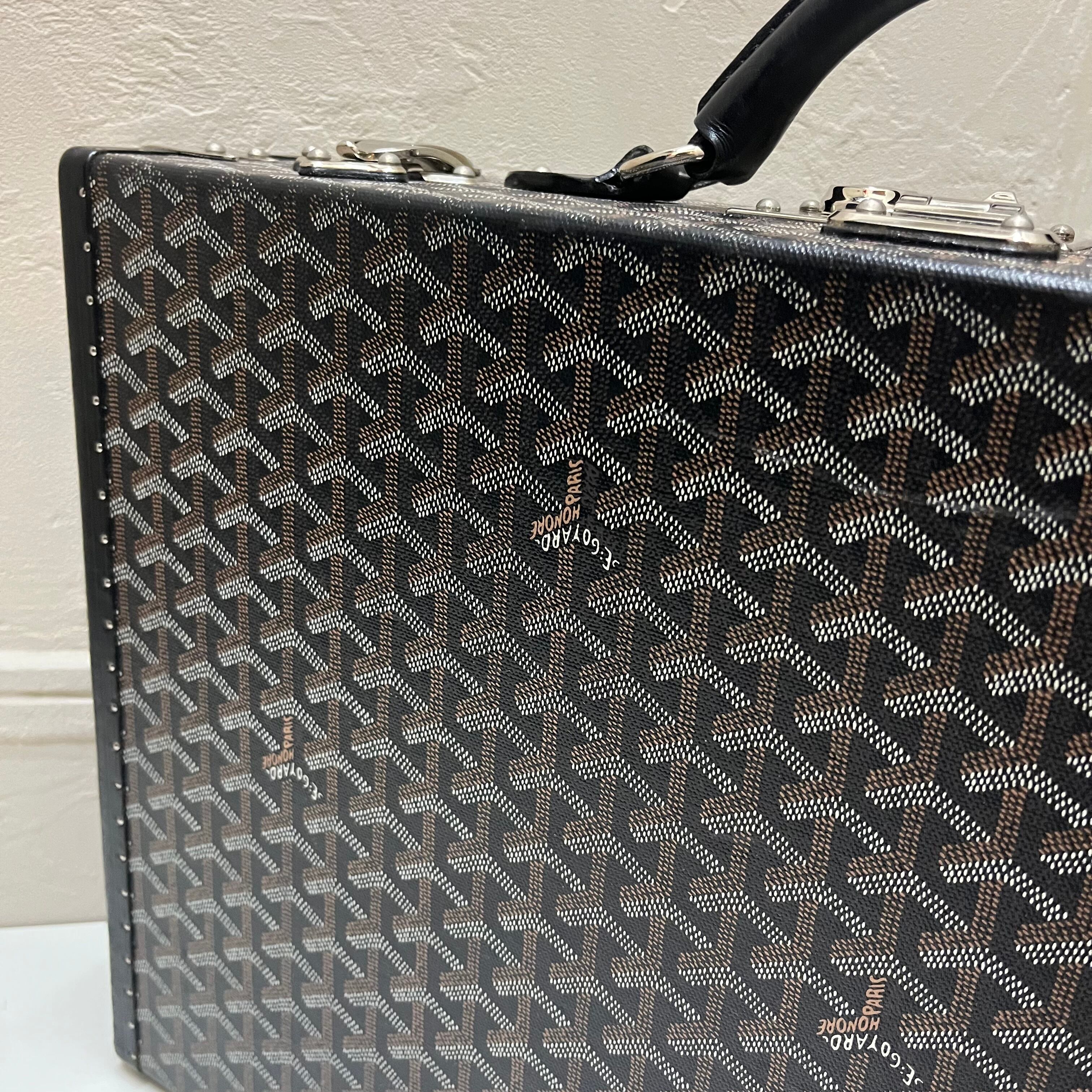 GOYARD ゴヤール ヘリンボーン柄トランクケース ゴヤールディン 