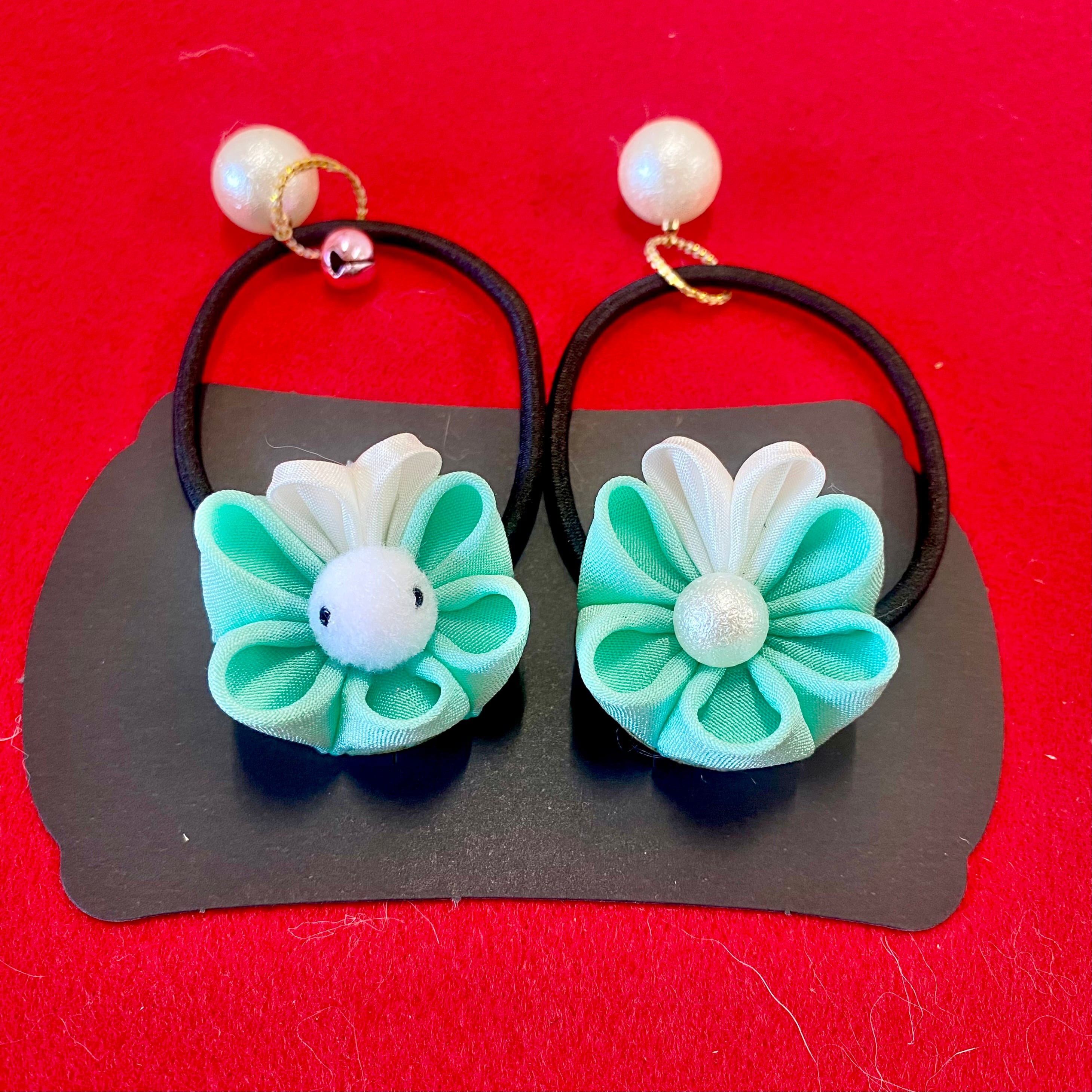 カヤ　☪︎⋆☽様　11.24 ウサギ　レジンヘアゴム　お抹茶どうぞ！ カヤ ☪︎⋆☽様 11.24 ウサギ レジンヘアゴム お抹茶どうぞ！