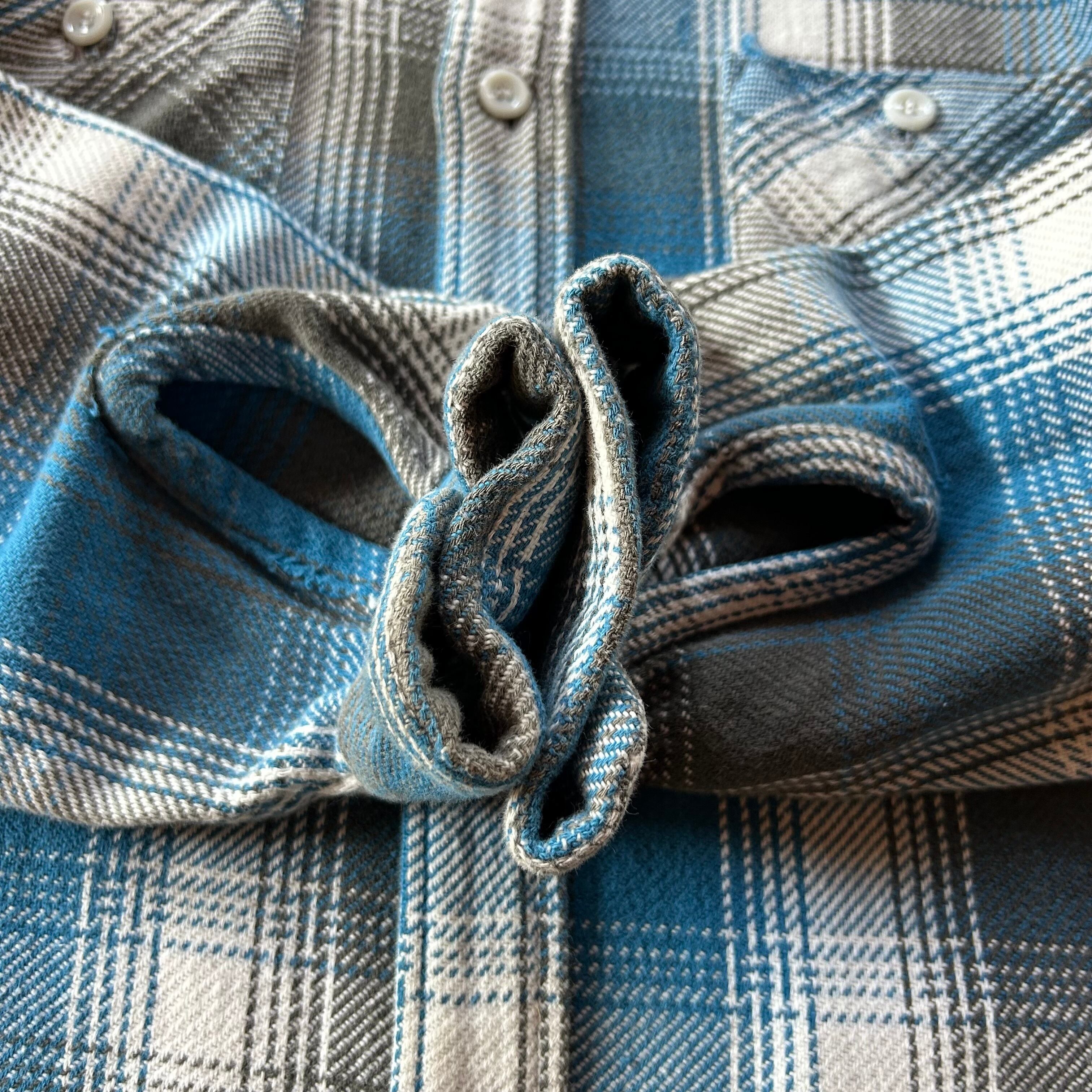 60s winter haven ネルシャツ USA製 M オンブレ ブルー | 東京準備室