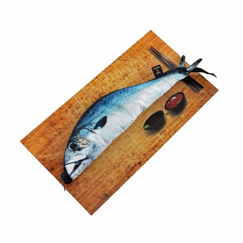 ケイオ リアル魚型ポーチ＆ペンケース NO.01 サバ | マルキン印.com