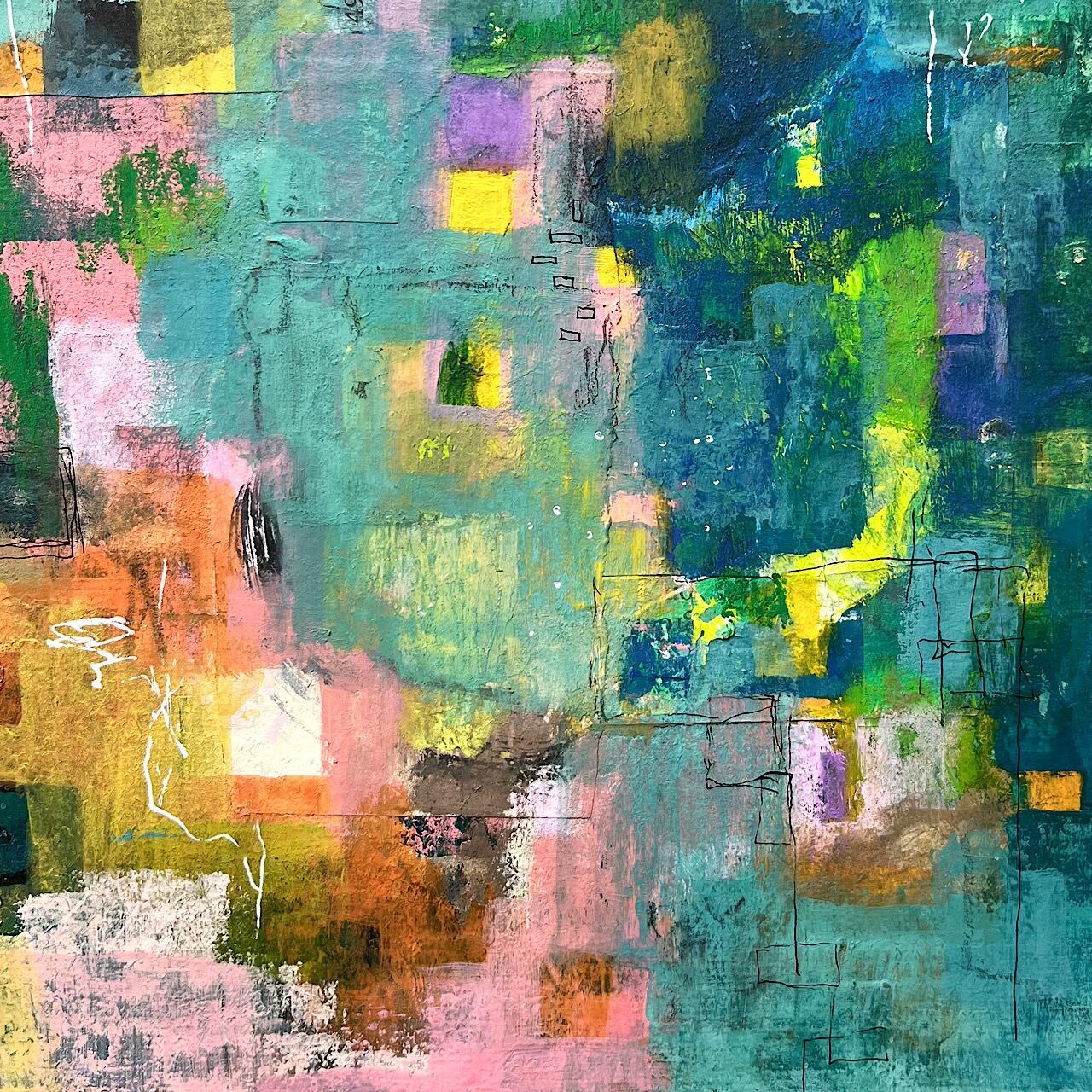 cherryさま専用7月（原画）楽しい夏の日【A5サイズ／水彩画／#2366