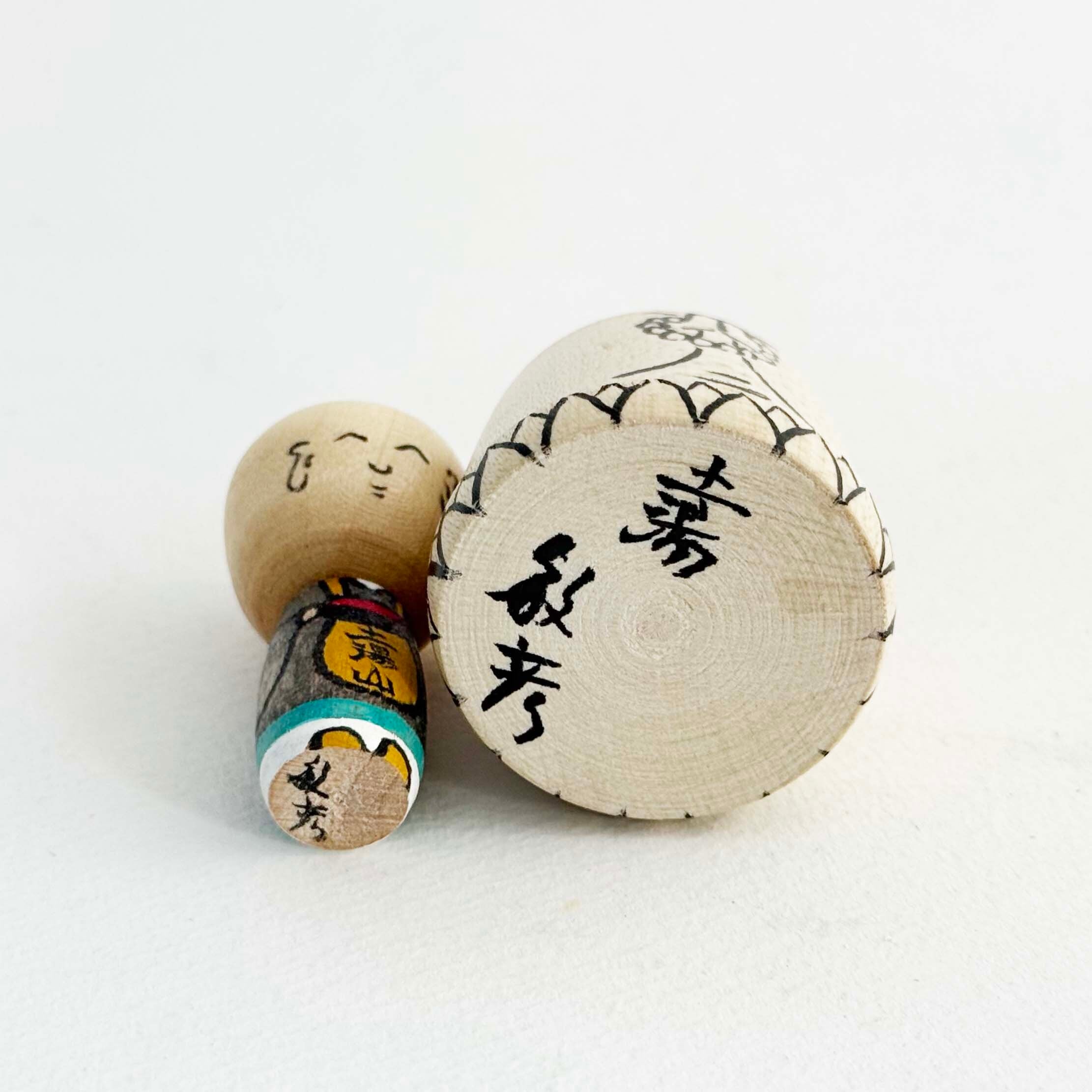 仏像こけし（土湯系 / 西山敏彦工人）