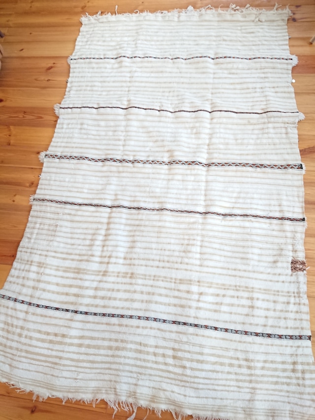 モロッコラグ  ハンディラ 大サイズ 01   Moroccan Wedding blanket Handira #1