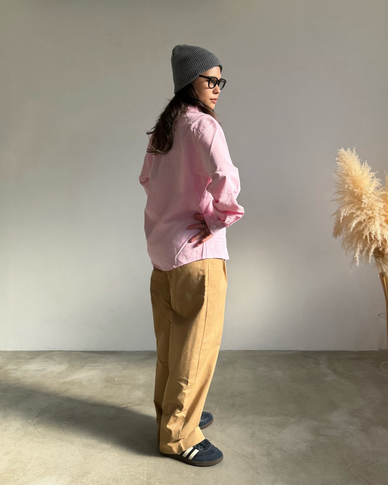 calm relaxed cotton shirt <2color>