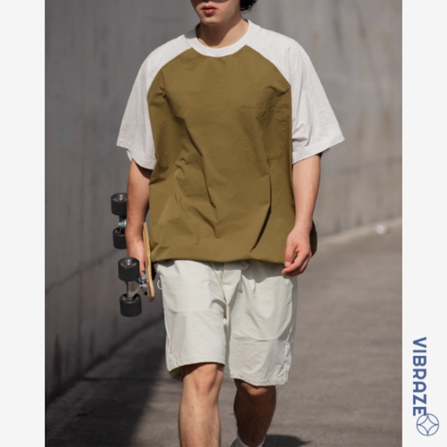 ドローストリングヘムデザインTシャツ vi1368
