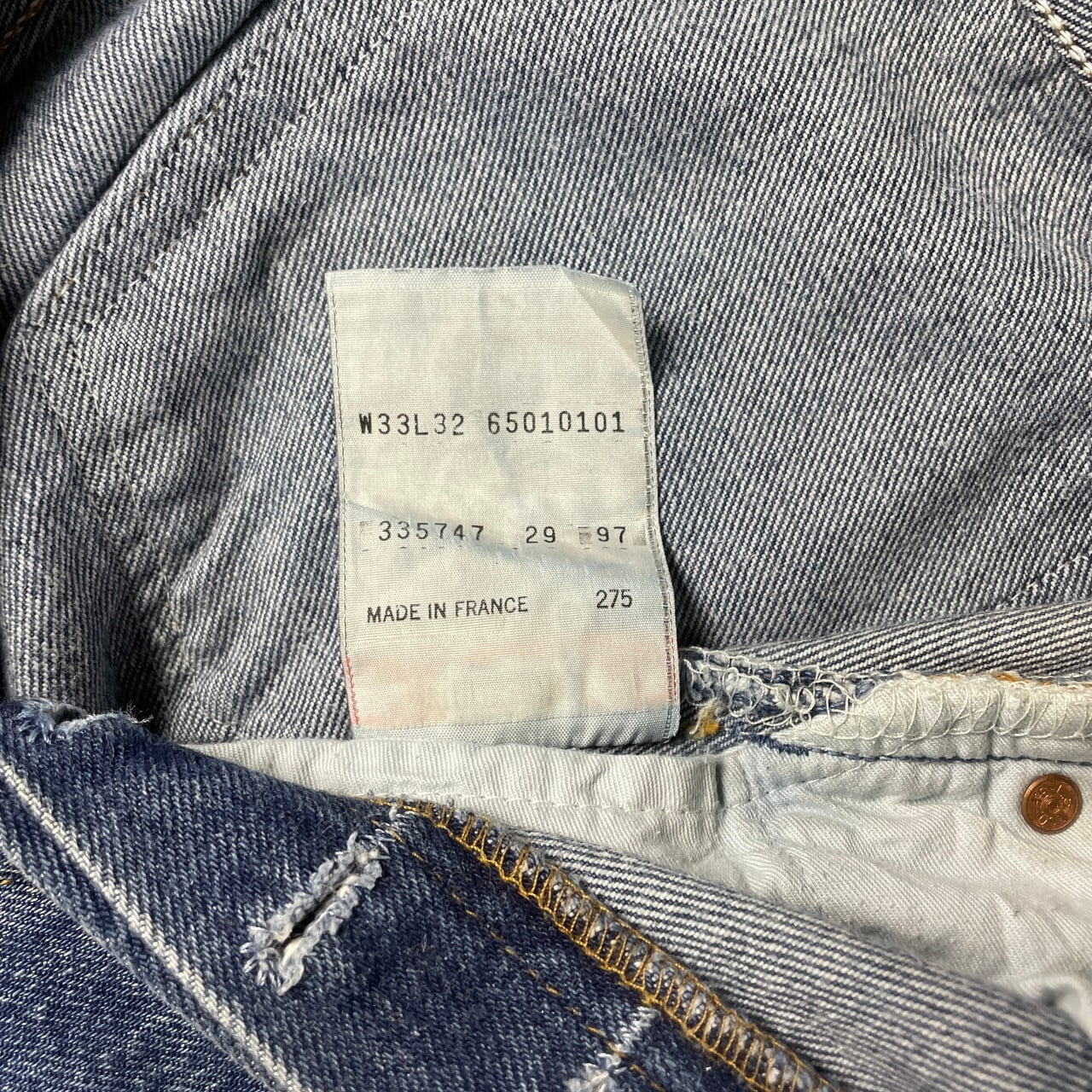 90年代 フランス製 Levi's ユーロリーバイス 501 ストレートデニム