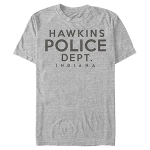 ストレンジャー・シングス Tシャツ Stranger Things Hawkins Police Department Athletic Heather Medium