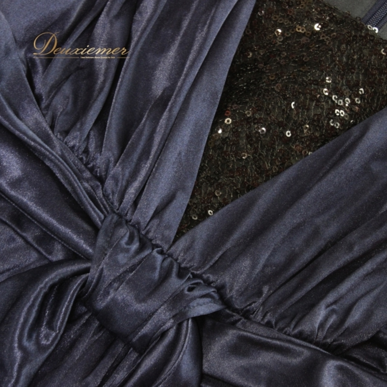 パーティドレス ワンピース カラードレス ナイトドレス フォーマル ミニドレス 演奏会 発表会 カラオケ クラブ ピアノ 紺 ネイビー系 無地 高級感 滑らか 光沢 スパンコール 上品 おしゃれ スタイリッシュ 大人 セクシー 着やせ レディース パーティー 着回し デイリードレス イベント コンサート お出かけ