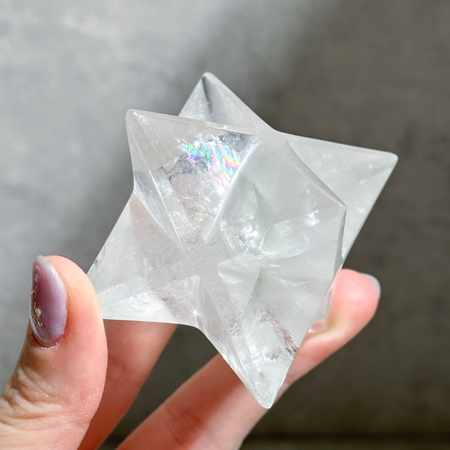 虹◎ミナスジェライス産クリアクォーツ マカバ53◇ Clear Quartz ◇天然石・鉱物・パワーストーン