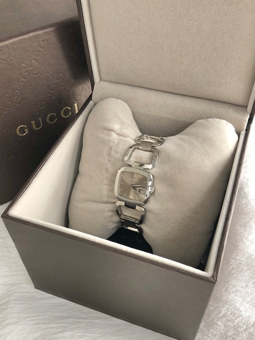 GUCCI グッチ 腕時計 シルバー スクエア ステンレススチール クウォーツ 125.5 vintage ヴィンテージ オールド aedihi