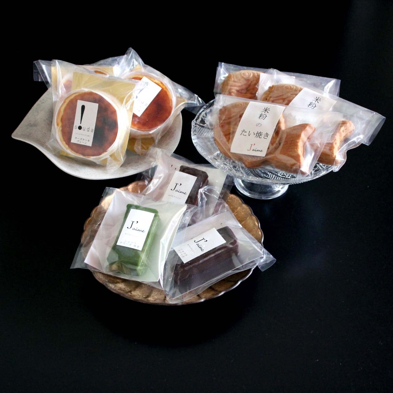 有田焼チーズケーキ3個・テリーヌ3個・たい焼き3個