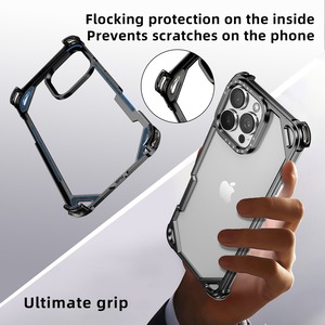 ◆iPhone16/15 Pro/Pro Max◆ Aluminum Alloy Minimal Bumper Case / アルミニウム アロイ ミニマル バンパー スマホケース