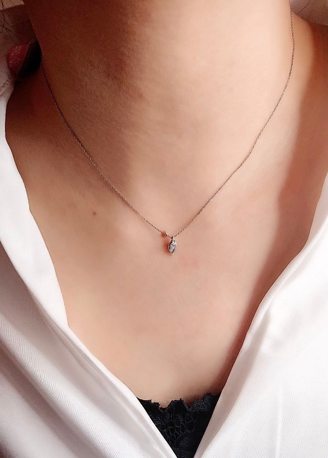 PT900/850 0.06ct ダイヤモンドネックレス ○ | 株式会社 