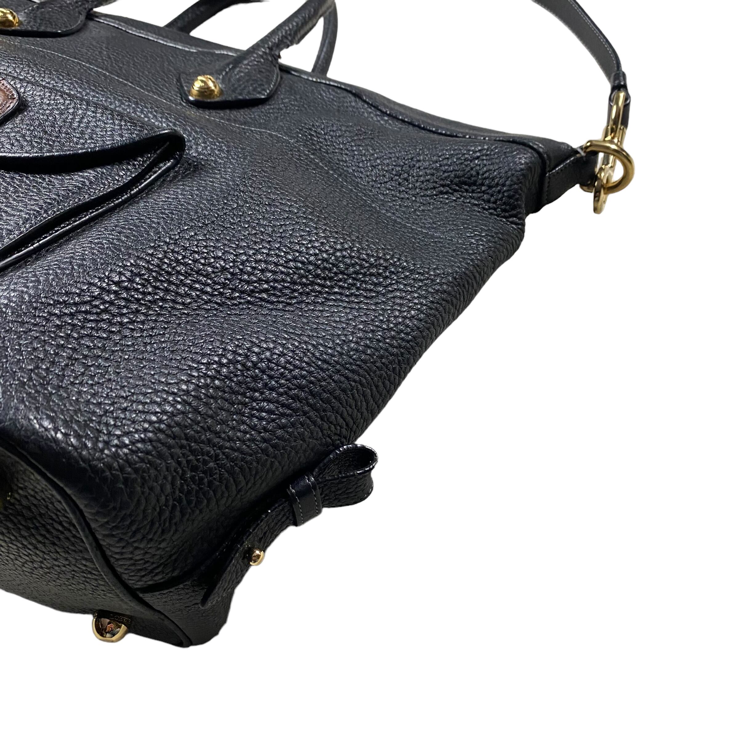 LOEWE ostrich switching 2way leather bag “May” | NOIR ONLINE