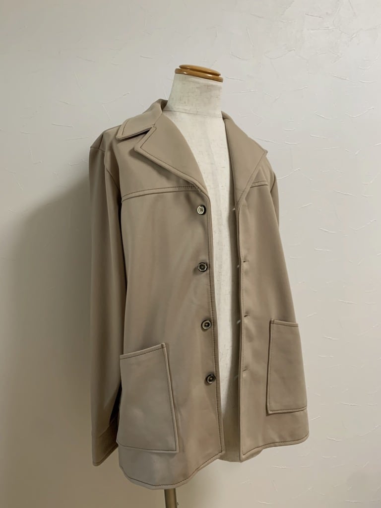 1970's Stitched Design Spring Single Jacket