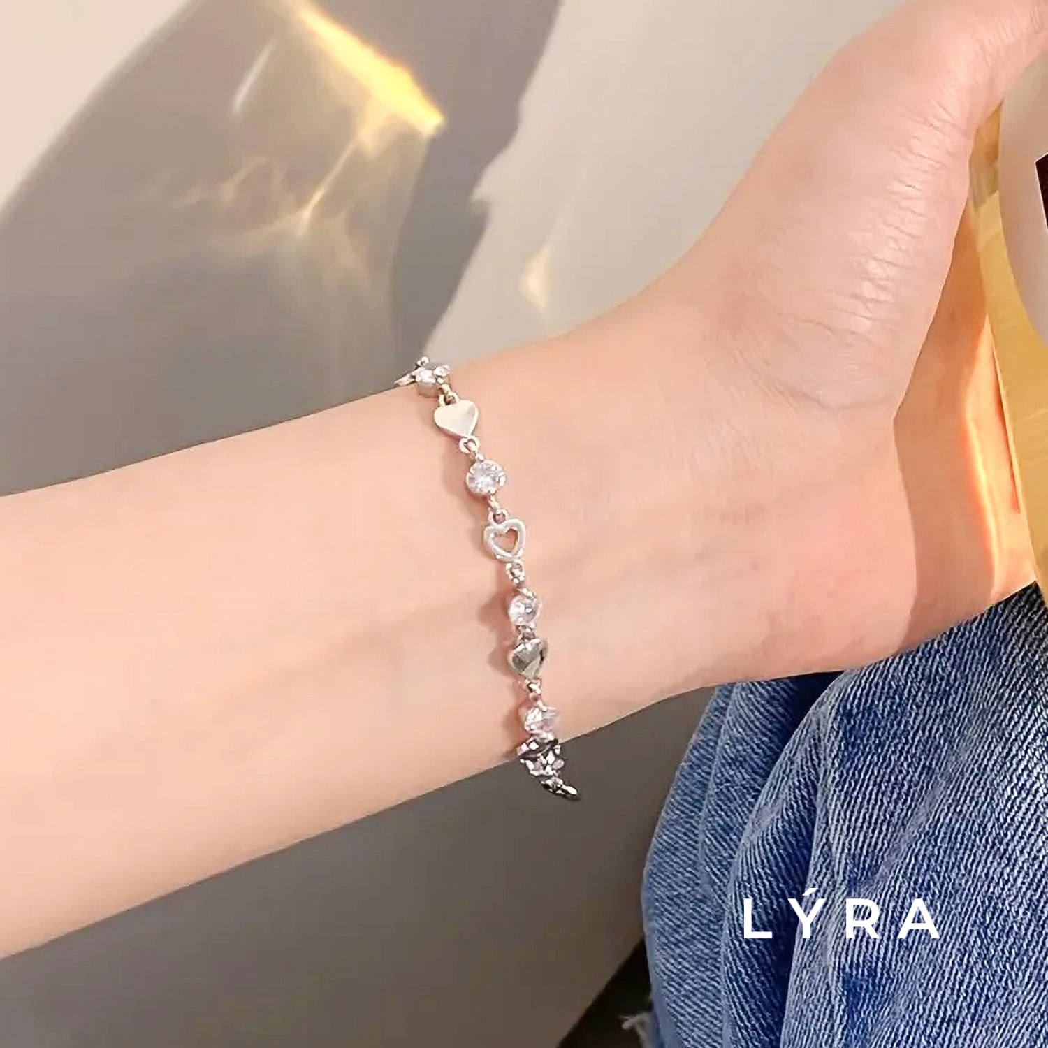 【数量限定】シャイニーハートブレスレット