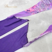 社交ダンス 衣装 スタンダード ドレス ワンピース パーティドレス ラインストーン ICHIOKU イチオク 紫 パープル系 フロート 長袖 花柄 社交ダンス衣装 パーティードレス 舞台衣装 光沢素材 二重スカート 軽やか シルエット ラインストーン付き フロートデザイン 機能性ドレス 可愛いデザイン 花柄プリント 衣装サイズ 美しいカラー ダンス用ドレス 華やか レディース 柔らかい素材 年齢問わず ディスコ衣装 競技用ドレス