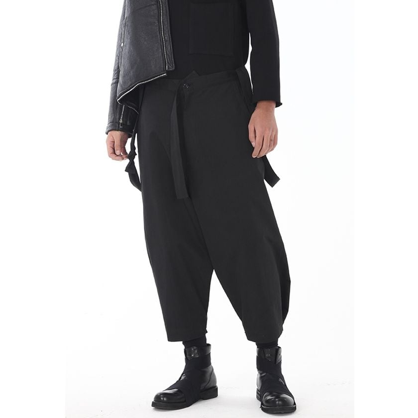 ダークサスペンダー付きワイドパンツ MPA0017